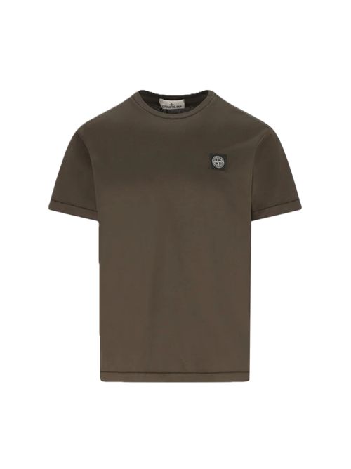 T shirt COTTON JERSEY Stone Island | L2S15 2100027 S0013V0078 COAL GREY